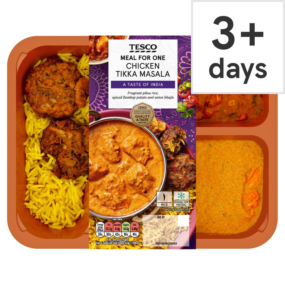 Tesco Chicken Tikka Masala Meal For One 500g