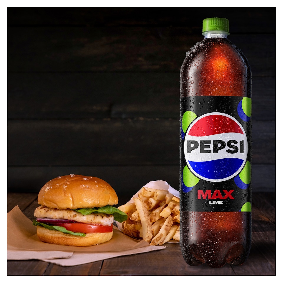 image 1 of Pepsi Max Lime No Sugar Cola Bottle 2L