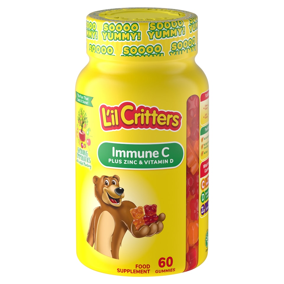 L'il Critters Immune C Plus Zinc And Vitamin D Gmes 60S