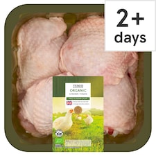 Tesco Organic British Chicken Thighs 500g
