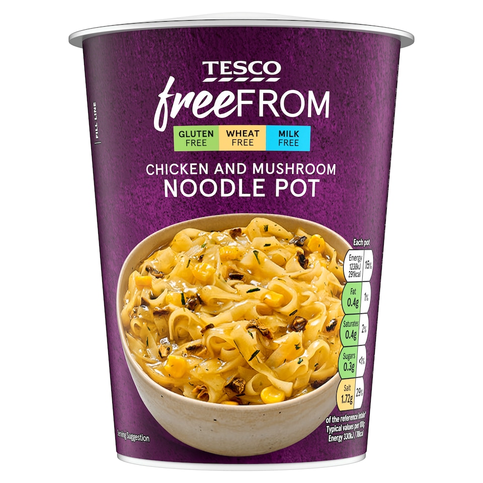Tesco Free From Chicken & Mushroom Noodle 75G