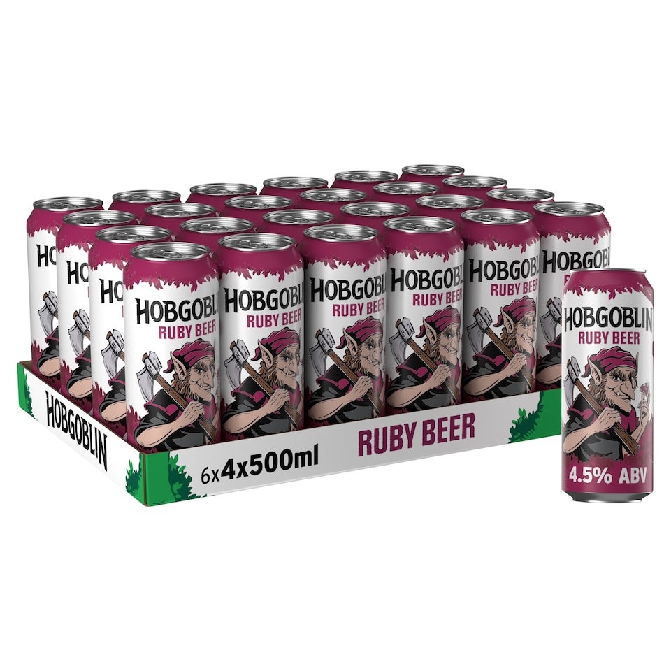 image 1 of Hobgoblin Ruby Ale Beer Can 4x500ml