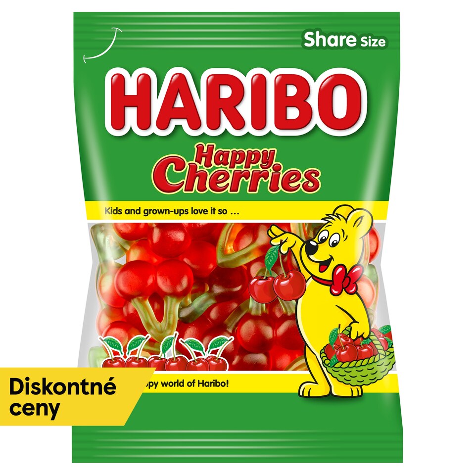 Haribo Happy Cherries želé s príchuťou čerešňa 200 g