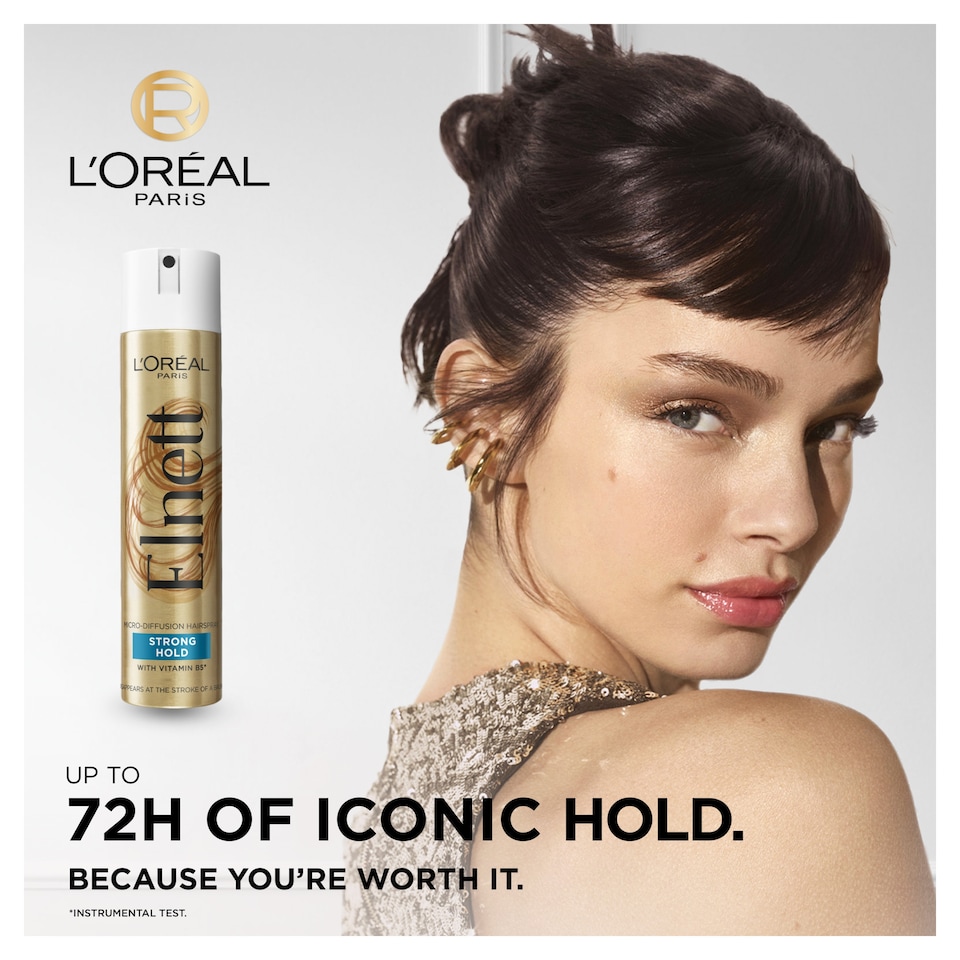 image 1 of L'Oreal Elnett Strong Hold Hair Spray 75Ml