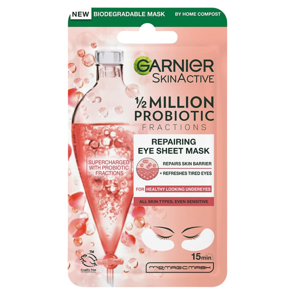 image 1 of Garnier Skin Active Probiotic Eye Sheet Mask 6G