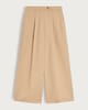 image 5 of The F&F Edit Wide Leg Pleated Trousers in Brown