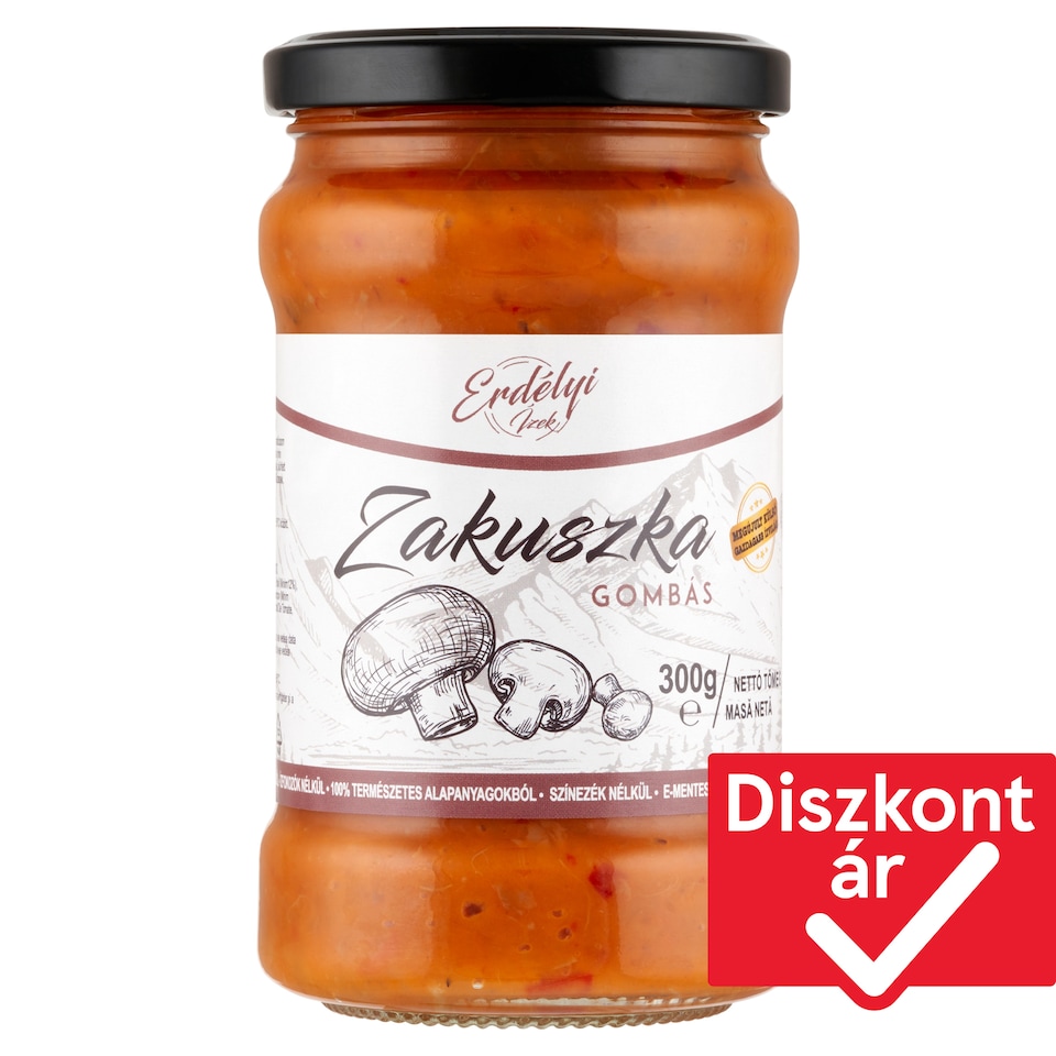 Erdélyi Ízek gombás zakuszka 300 g
