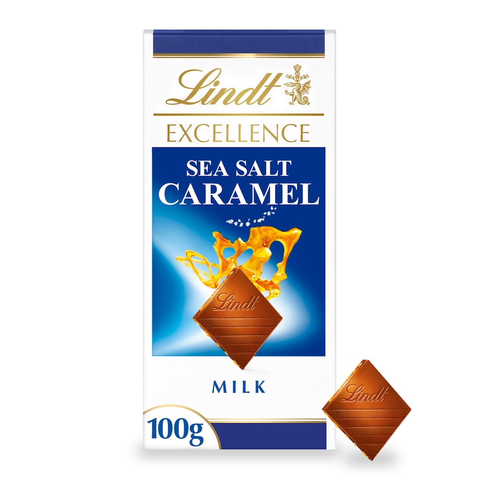 Lindt Excellence Milk Sea Salt Caramel Chocolate 100G