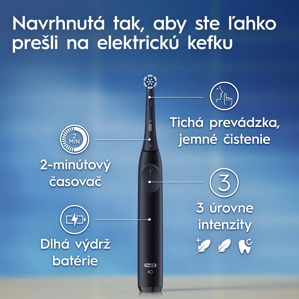 image 1 of Oral-B iO 2 Čierna Elektrická Zubná Kefka