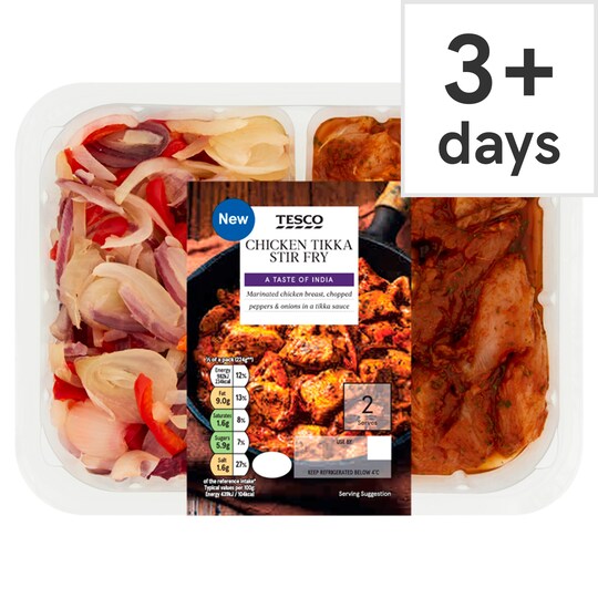 Tesco Chicken Tikka Stir Fry 500G Tesco Groceries