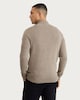 image 3 of F&F Pure Cotton Knitted Half Zip Jumper in Neutral