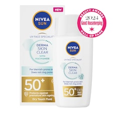 NIVEA SUN UV Face Derma Skin Clear Sun Fluid SPF50+ 40ml​