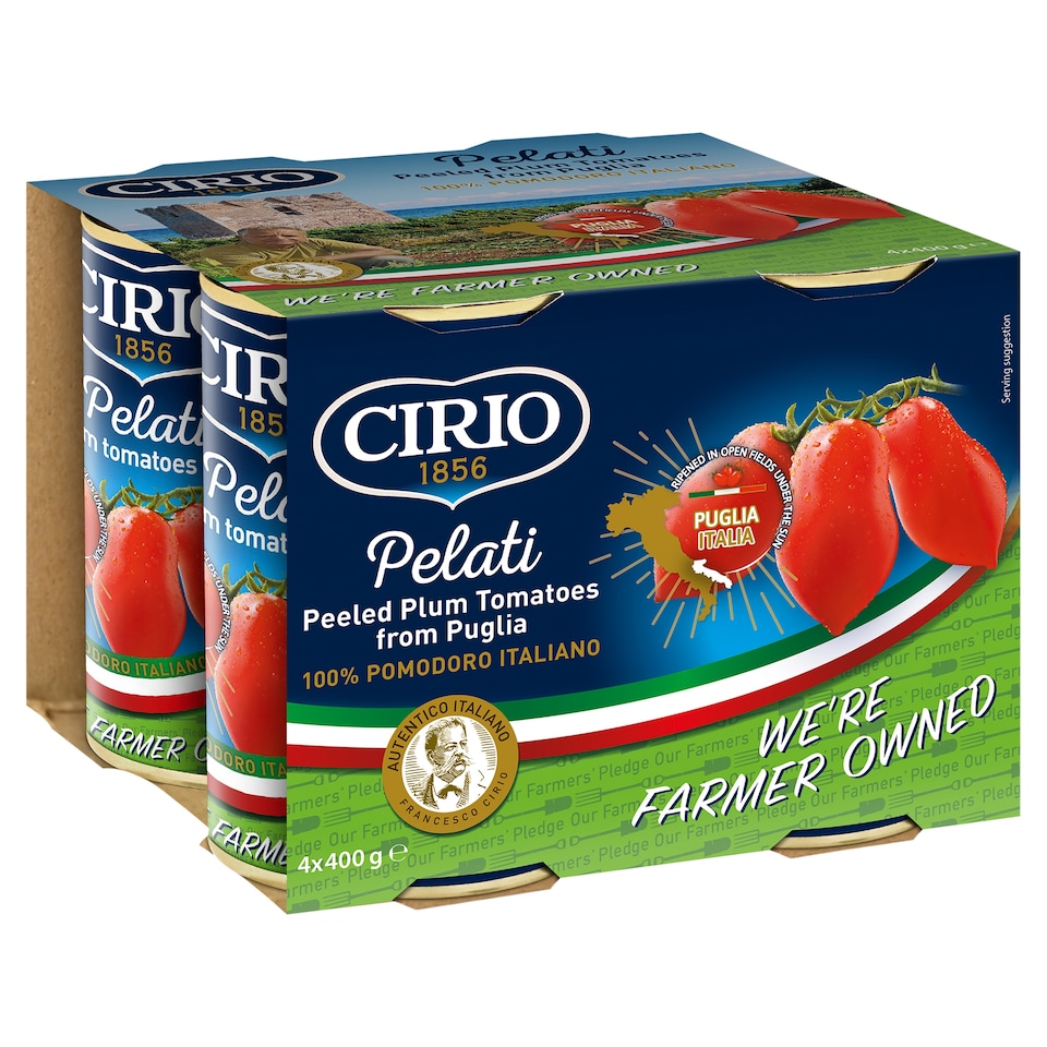 Cirio Peeled Plum Tomatoes 4X400g