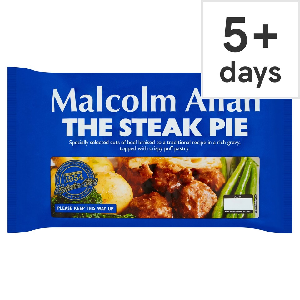 Malcolm Allan Steak Pie 700G Tesco Groceries