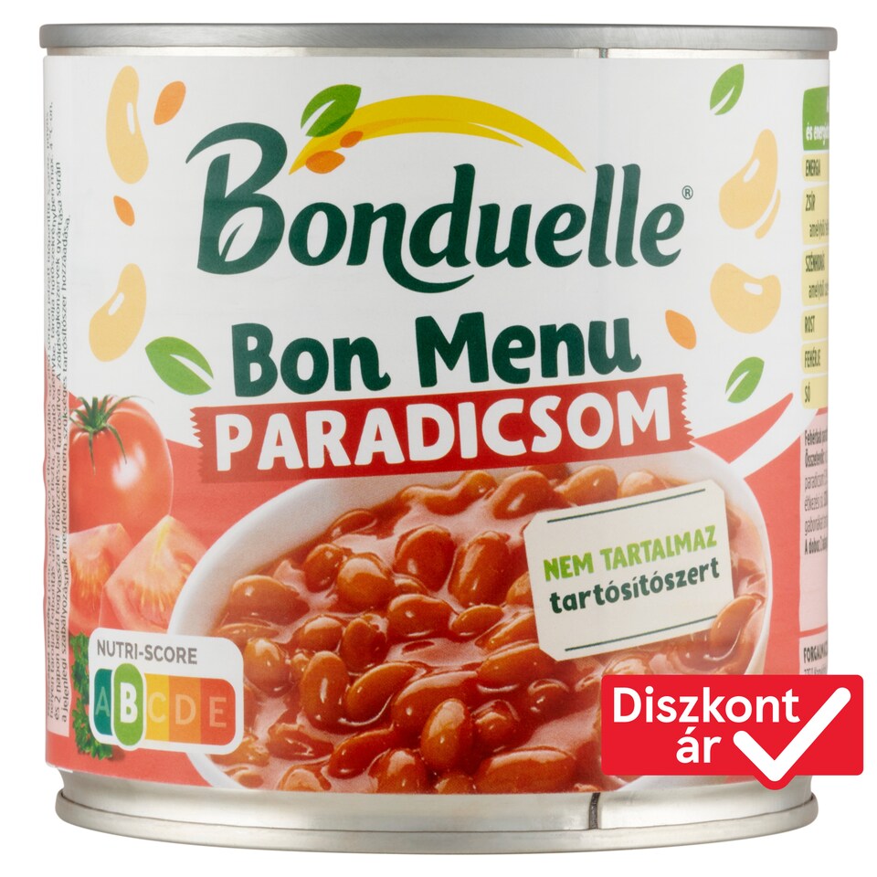 Bonduelle Bon Menu Paradicsom fehérbab paradicsommártásban 430 g  1. kép