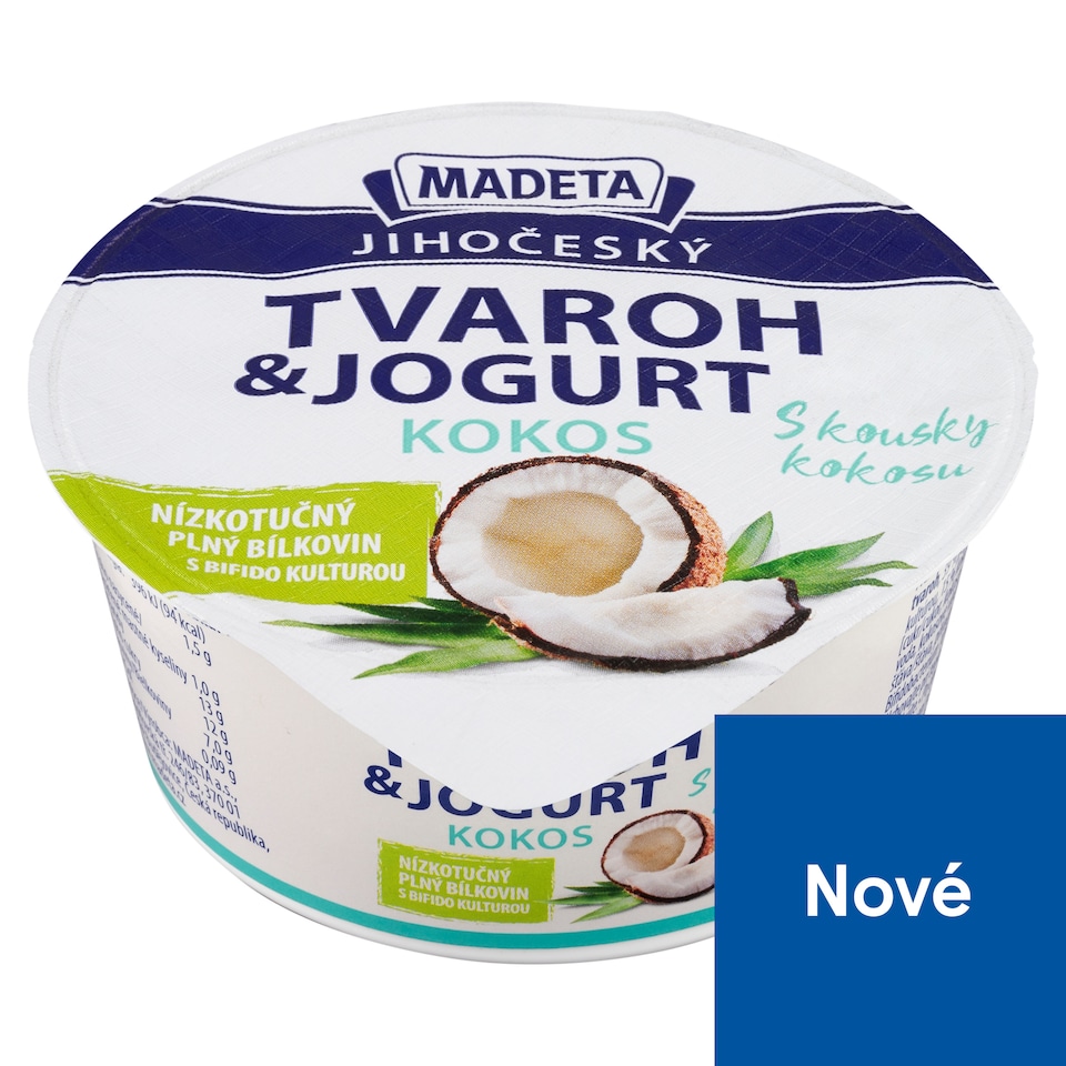 Madeta South Bohemian Cottage Cheese & Yogurt Coconut 135g