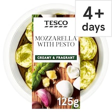 Tesco Mozzarella With Pesto 125G