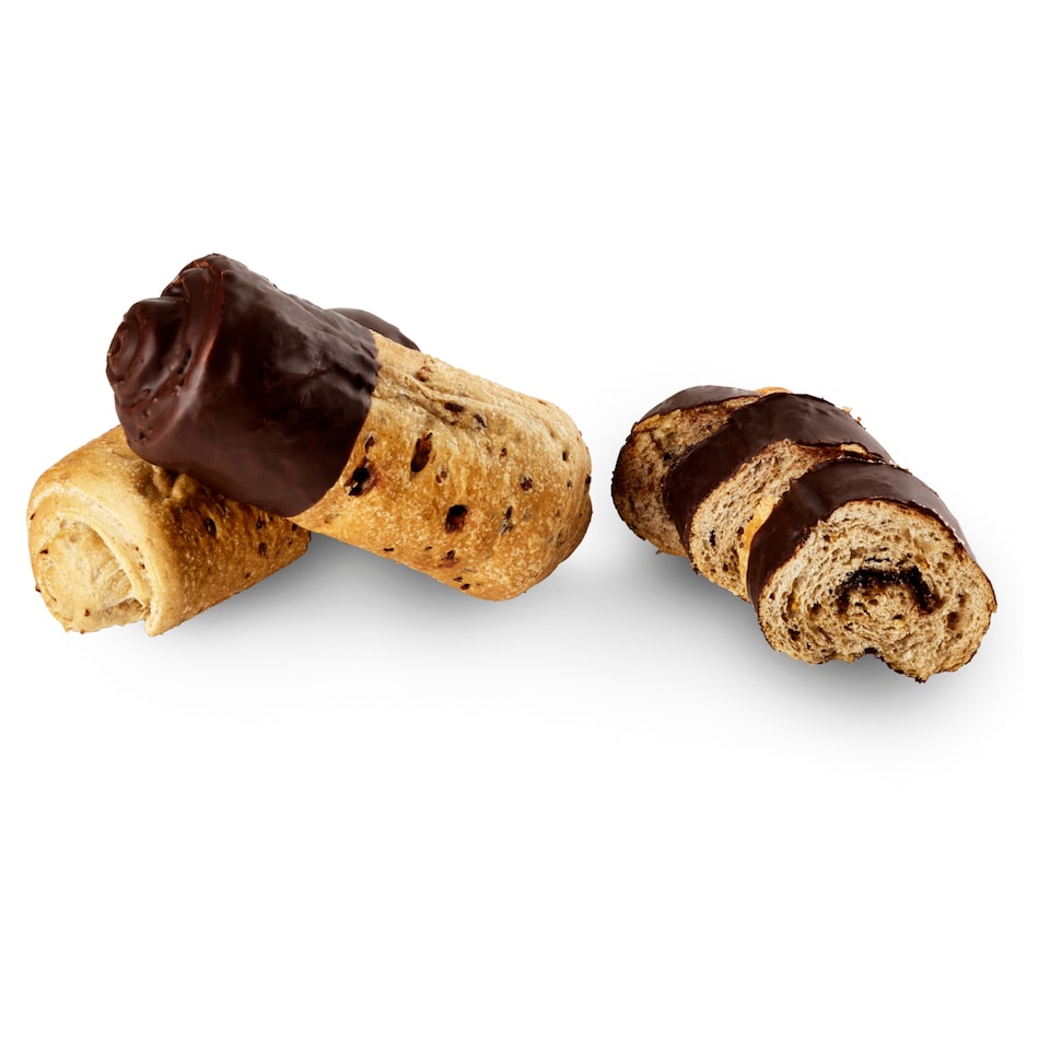 Cereální závitek s náplní nugátovou a tmavou polevou 85g