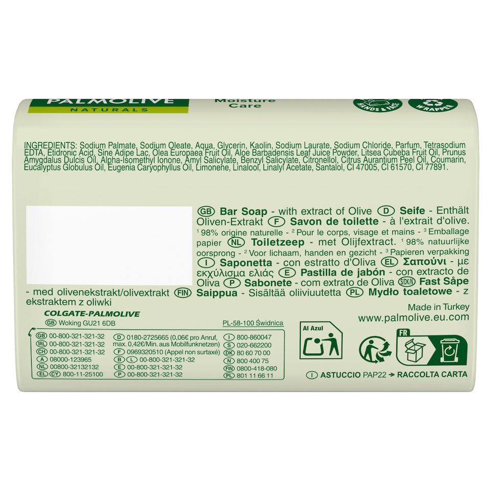 image 1 of Palmolive Naturals Moisture with Olive Bar Soap x4