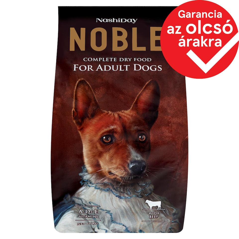 NashiDay Noble Complete Dry Pet Food for Adult Dogs with Beef 10 kg