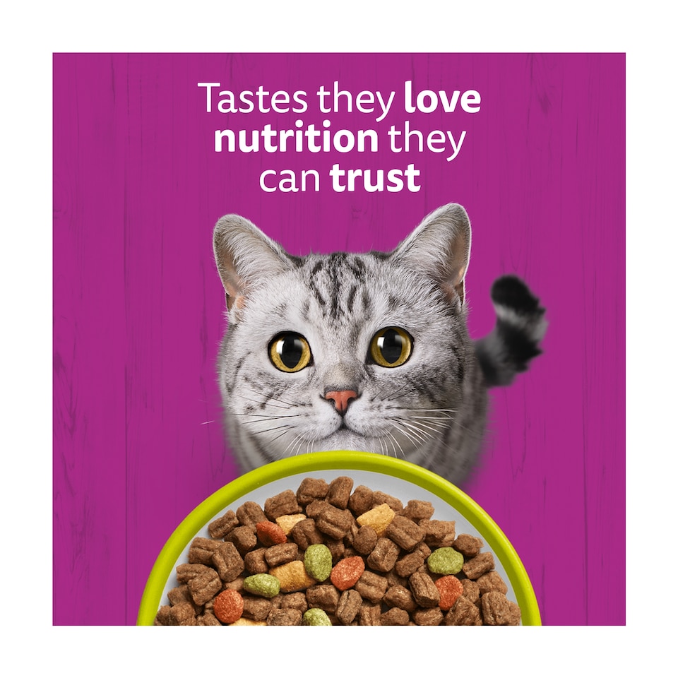 image 1 of Whiskas 1+ Adult Dry Cat Food Biscuits Lamb 1.9kg