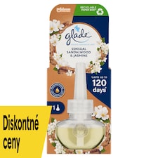 Glade Sensual Sandalwood & Jasmine elektrický tekutý osviežovač vzduchu náplň 20 ml