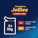 obrázok 2 z Felix Sensations Jellies kapsičky pre mačky hovädzie, kura v želé 4 x 85 g