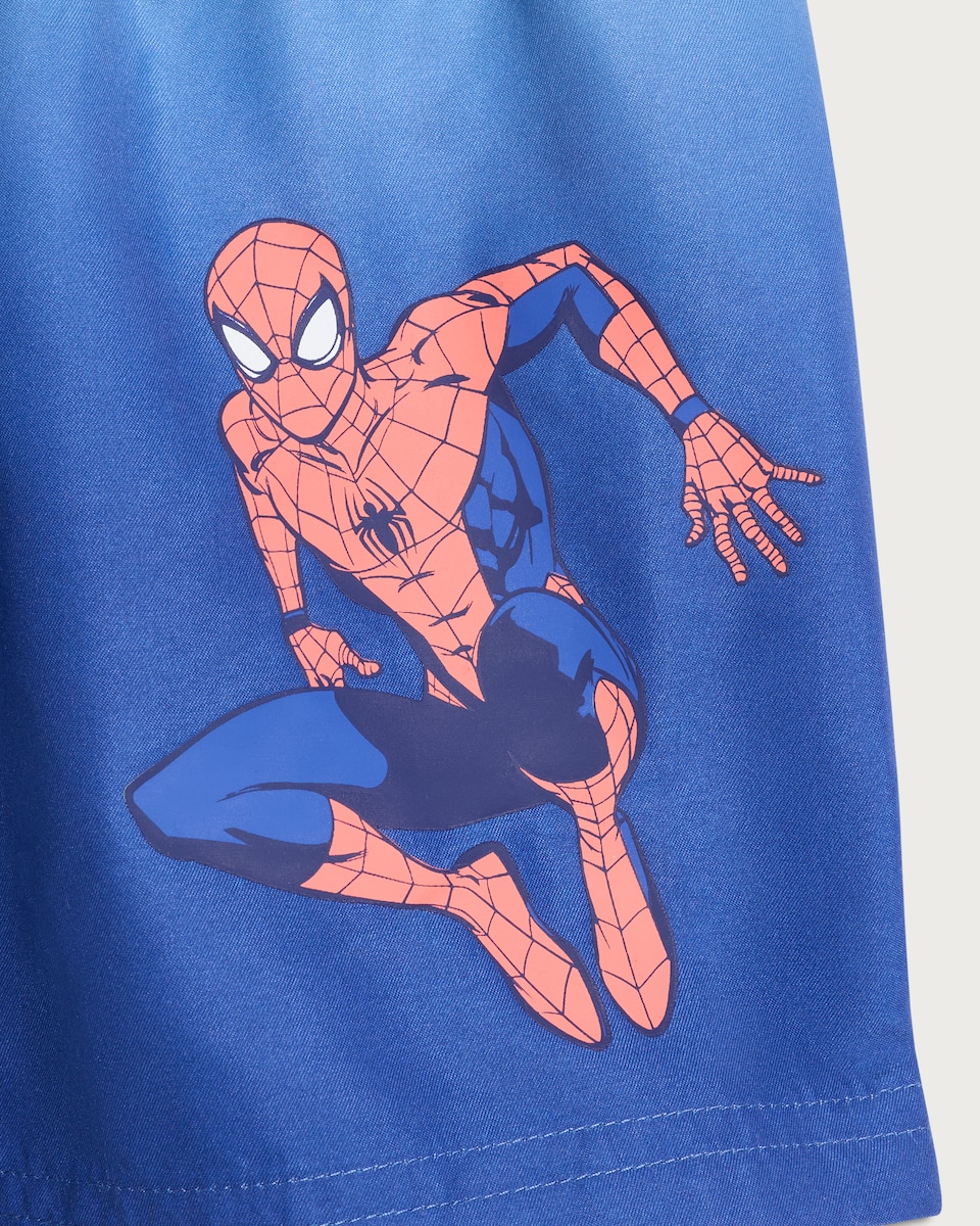 image 1 of Marvel Spider-Man Ombré Swim Shorts in Blue