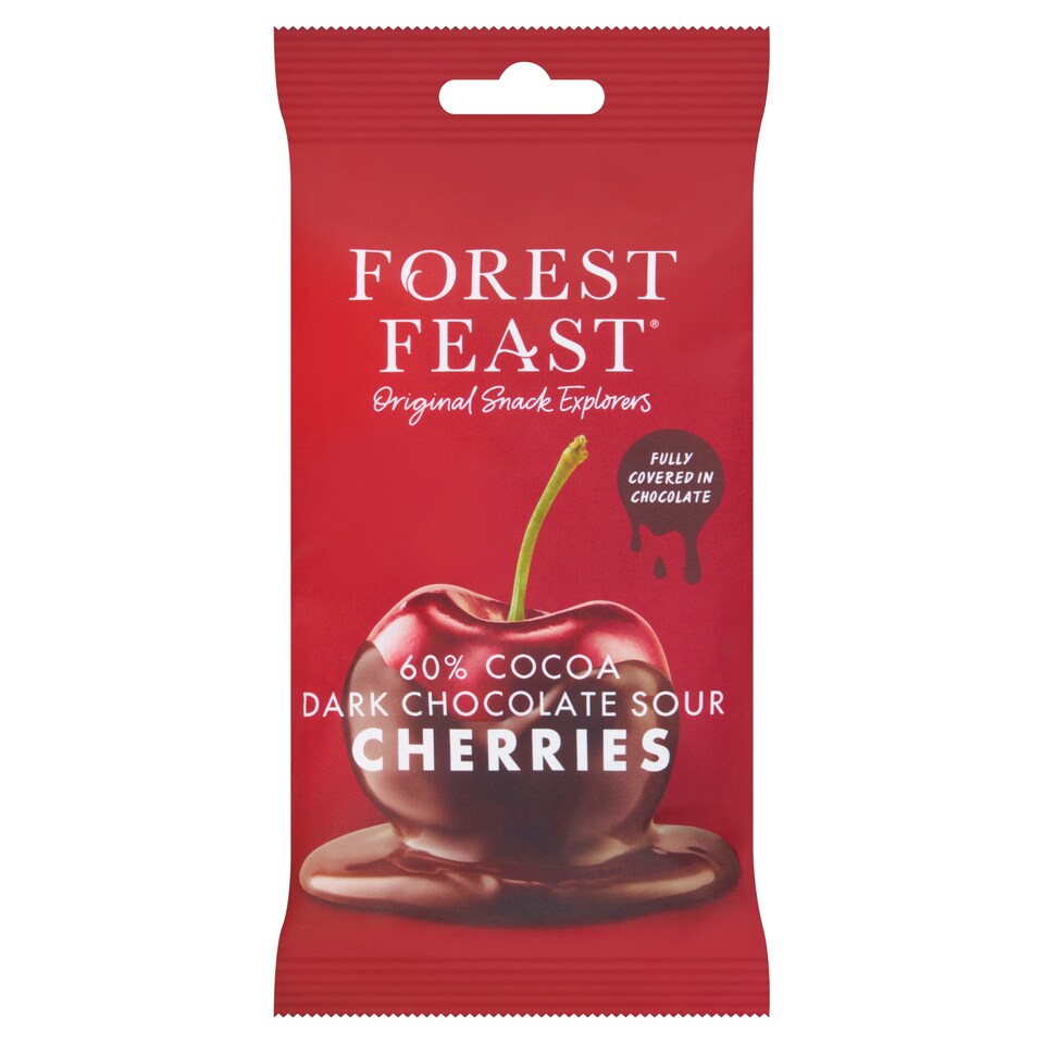 Forest Feast Dark Chocolate Sour Cherries 40g