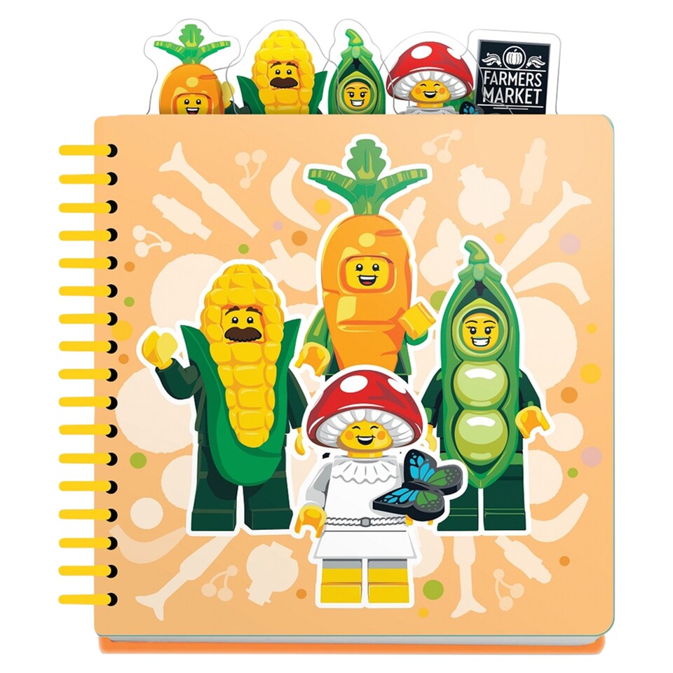 image 1 of LEGO Minifigures Tab Notebook Farmers Market 158 × 158 mm, 192 dotted pages