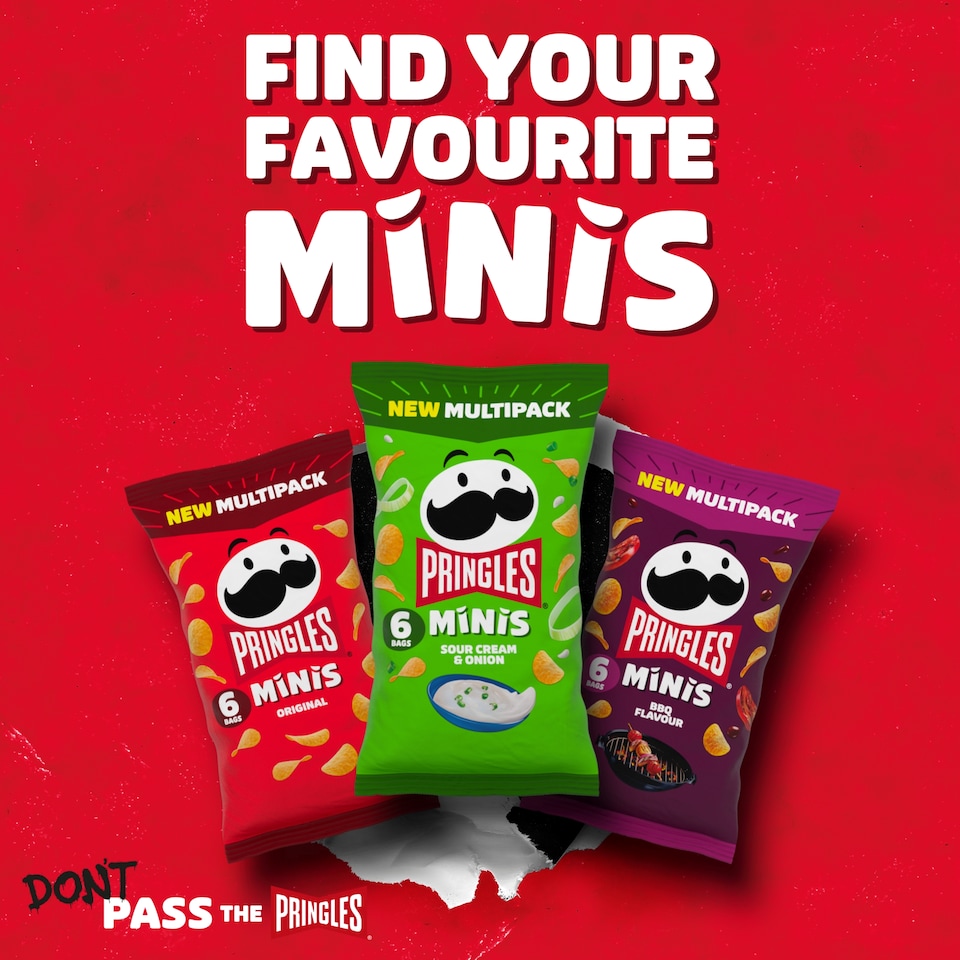 image 1 of Pringles Minis Original Multipack Crisps 6x20g