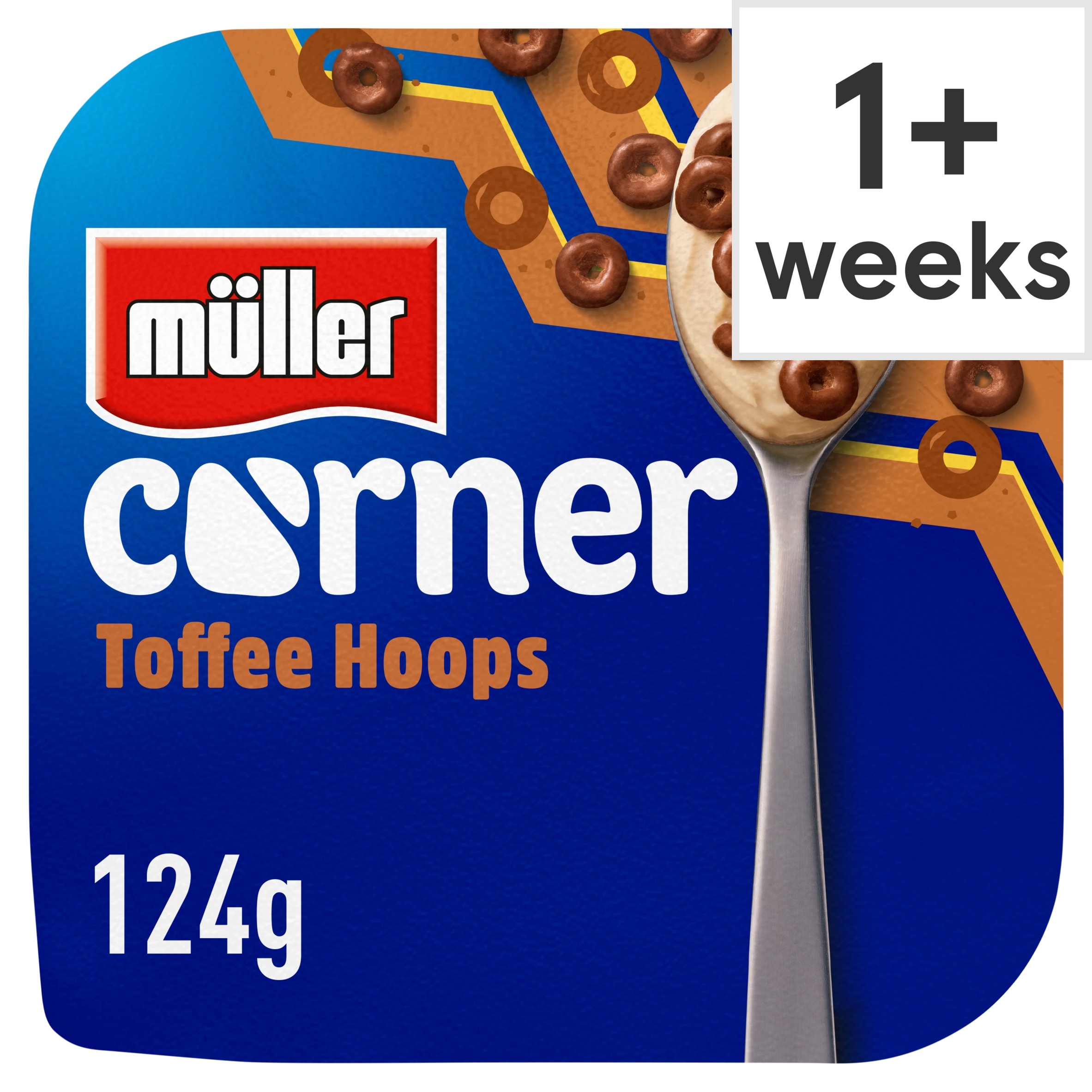 Muller Corner Toffee Hoops Yogurt 124G