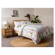 F&F Home Floral Butterfly Duvet Set King 