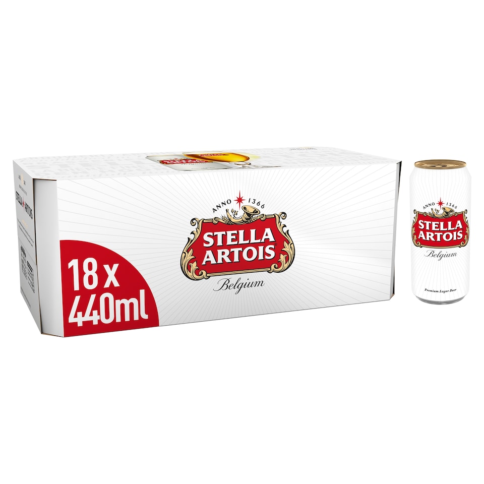 image 1 of Stella Artois 18 X 440Ml