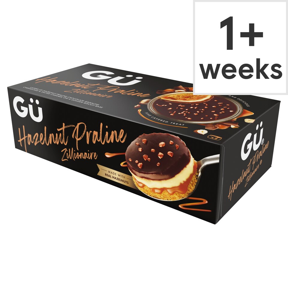 Gu Zillionaire Hazelnut Praline Cheesecakes 2x86.5g