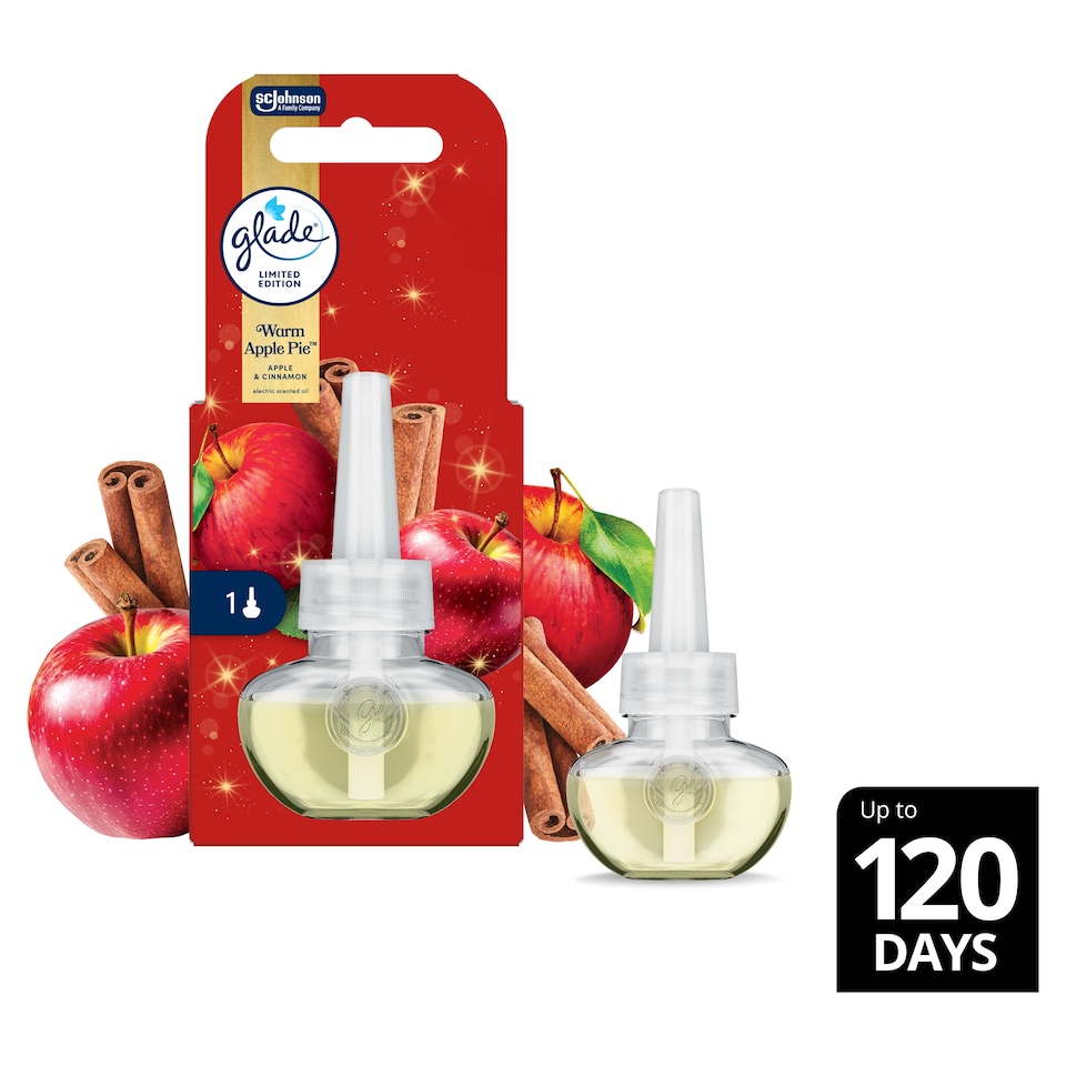 image 1 of Glade Electric Scented Oil Refill Warm Apple Pie 20ml