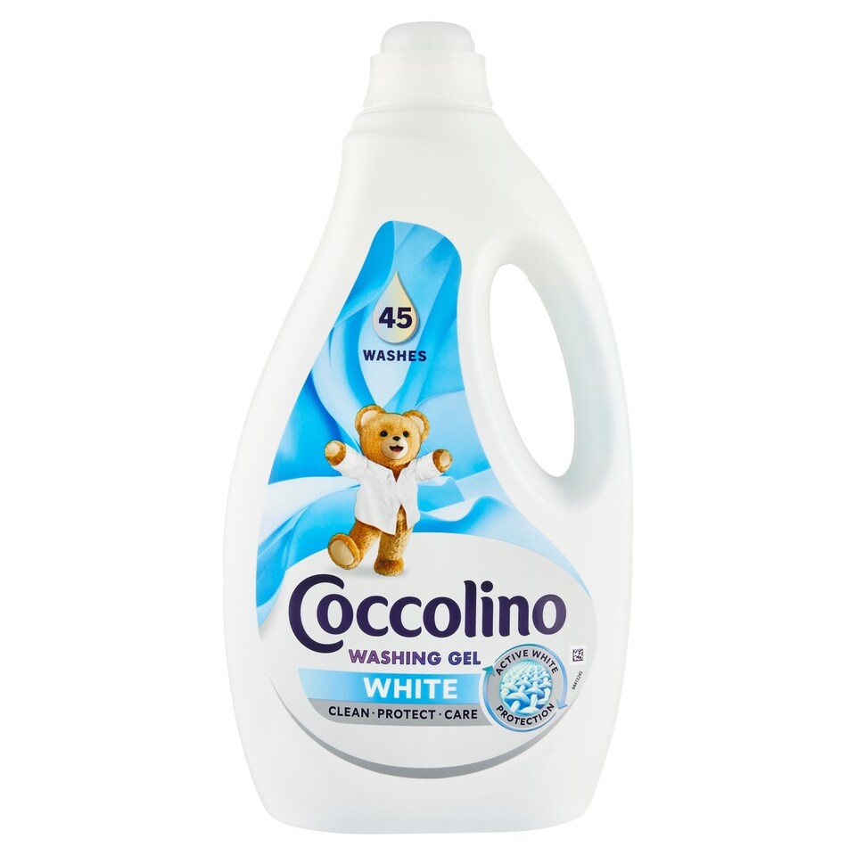 image 1 of Coccolino White Clothes Liquid Detergent 45 Washes 1.8 L