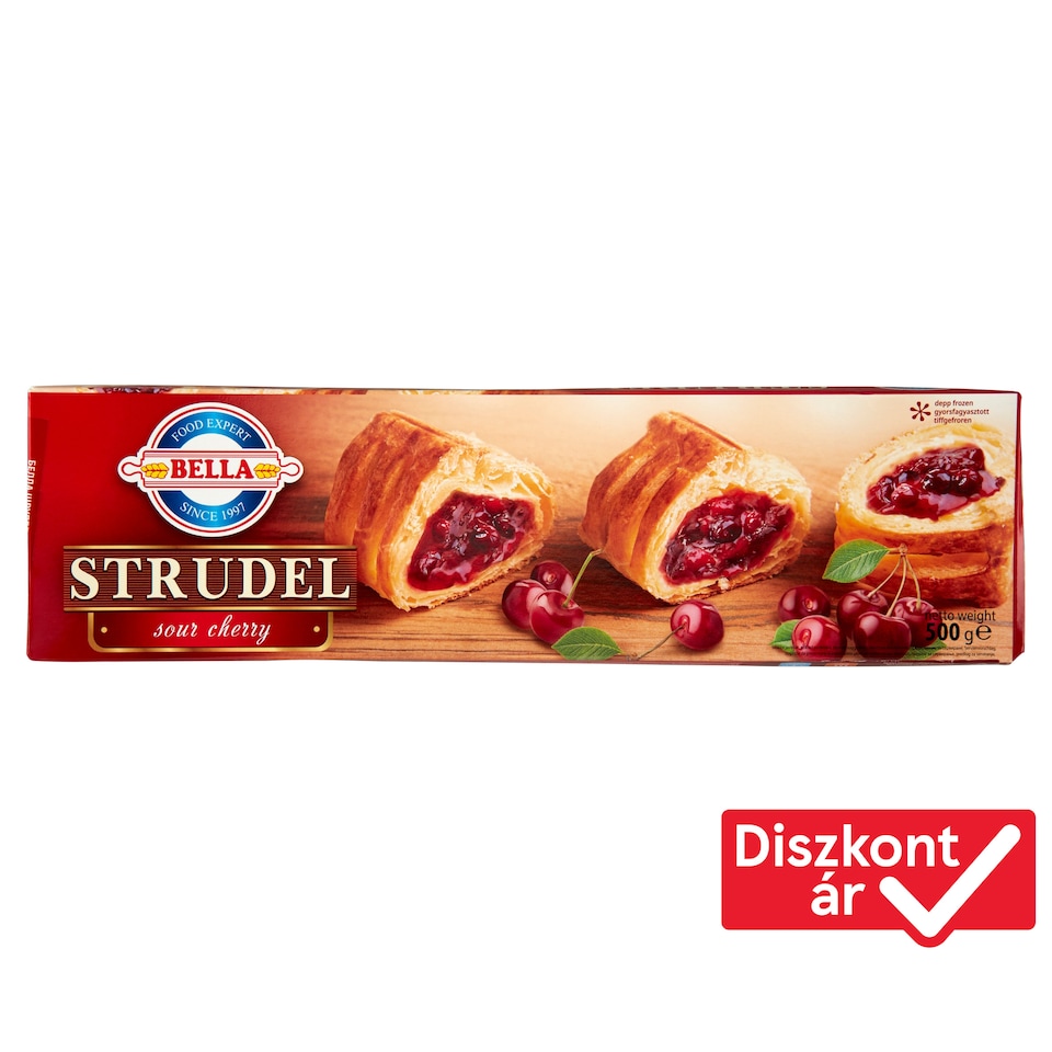 Bella gyorsfagyasztott meggyes rétes 500 g