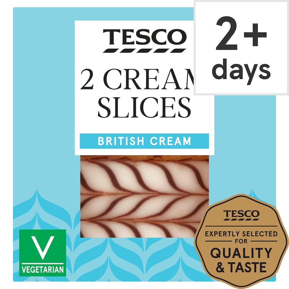 Tesco 2 Cream Slices