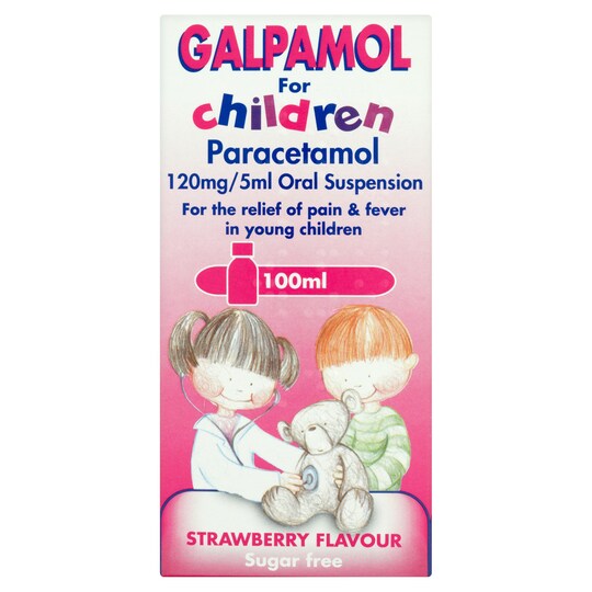 Galpharm Paracetamol Suspension 100ml Tesco Groceries