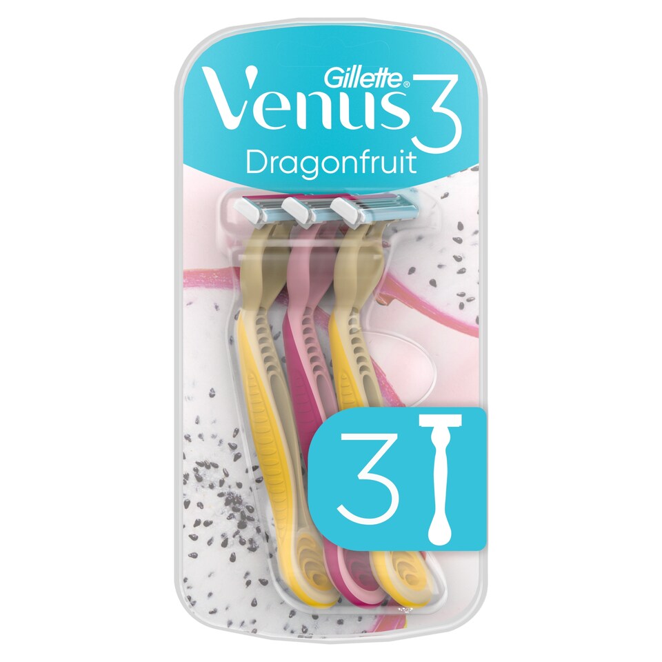 obrázok 1 z Gillette Venus 3 Dragonfruit Jednorazové Holiace Strojčeky, Balenie 3