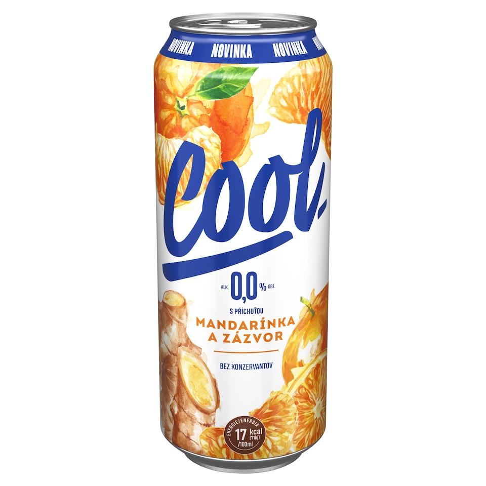 Cool Nealko 0,0 % - Mandarínka a Zázvor, plechovka 500 ml