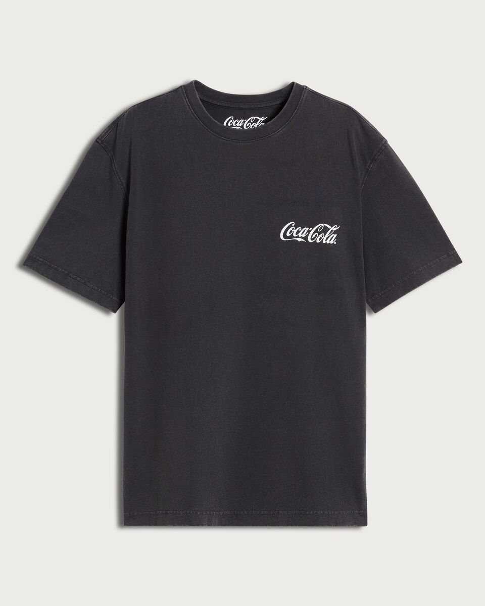 image 1 of Coca-Cola Pure Cotton T-Shirt in Black