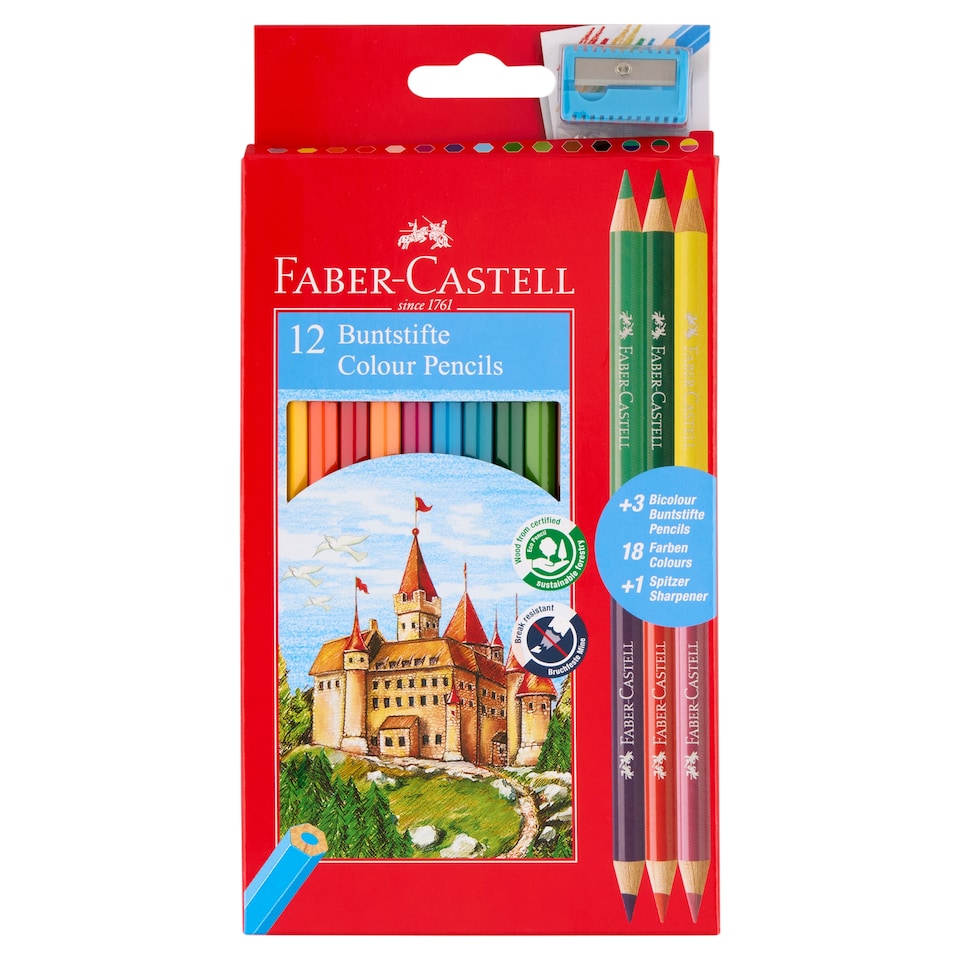 Faber-Castell Colour Pencils 12 pcs