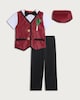 image 4 of F&F Boys 3-Piece Welsh Fancy Dress Costume in Black