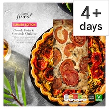 Tesco Finest Feta, Spinach & Cherry Tomato Quiche 400g