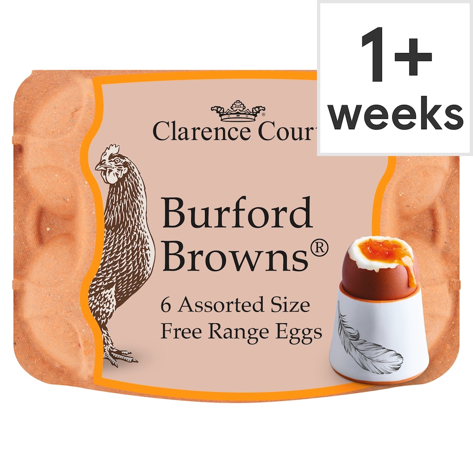 Clarence Court Burford Browns Free Range Eggs 6 Pack