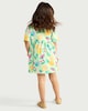 image 3 of F&F Girls Pure Cotton Fruit Print Short Sleeved Dress in Multi Green