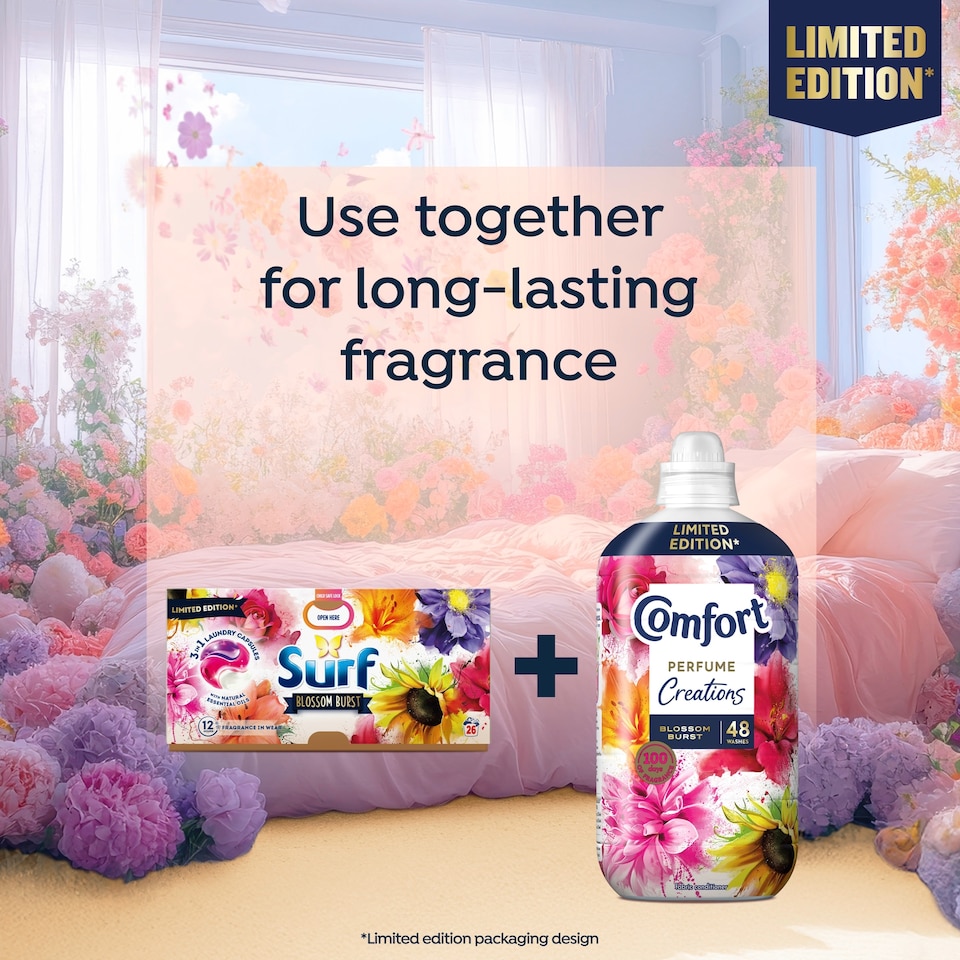 image 1 of Surf 3 in 1 Blossom Burst Laundry Capsules 26 Washes 449g