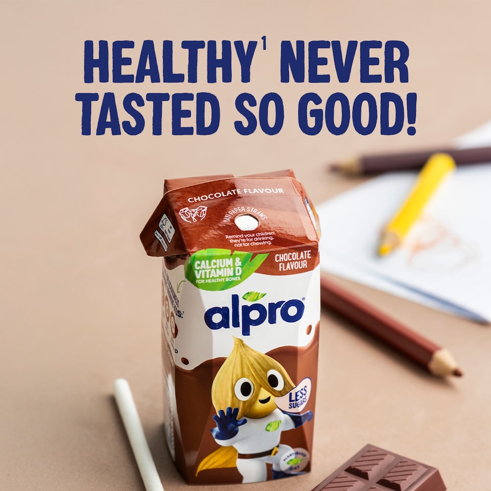 image 1 of Alpro Kids Oat Chocolate Long Life Dairy Free Drink 200ml